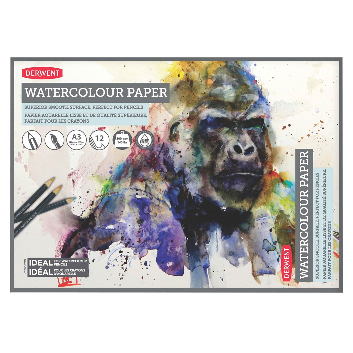 Derwent Watercolour Gummed A3 300gsm Land Scape