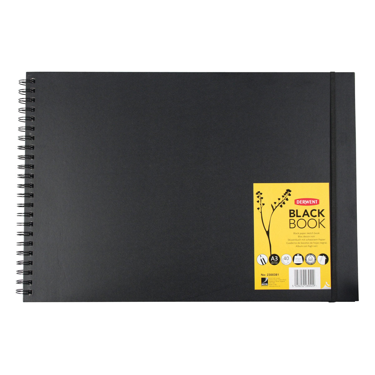 Derwent Black HB Black A3 200gsm Land Scape