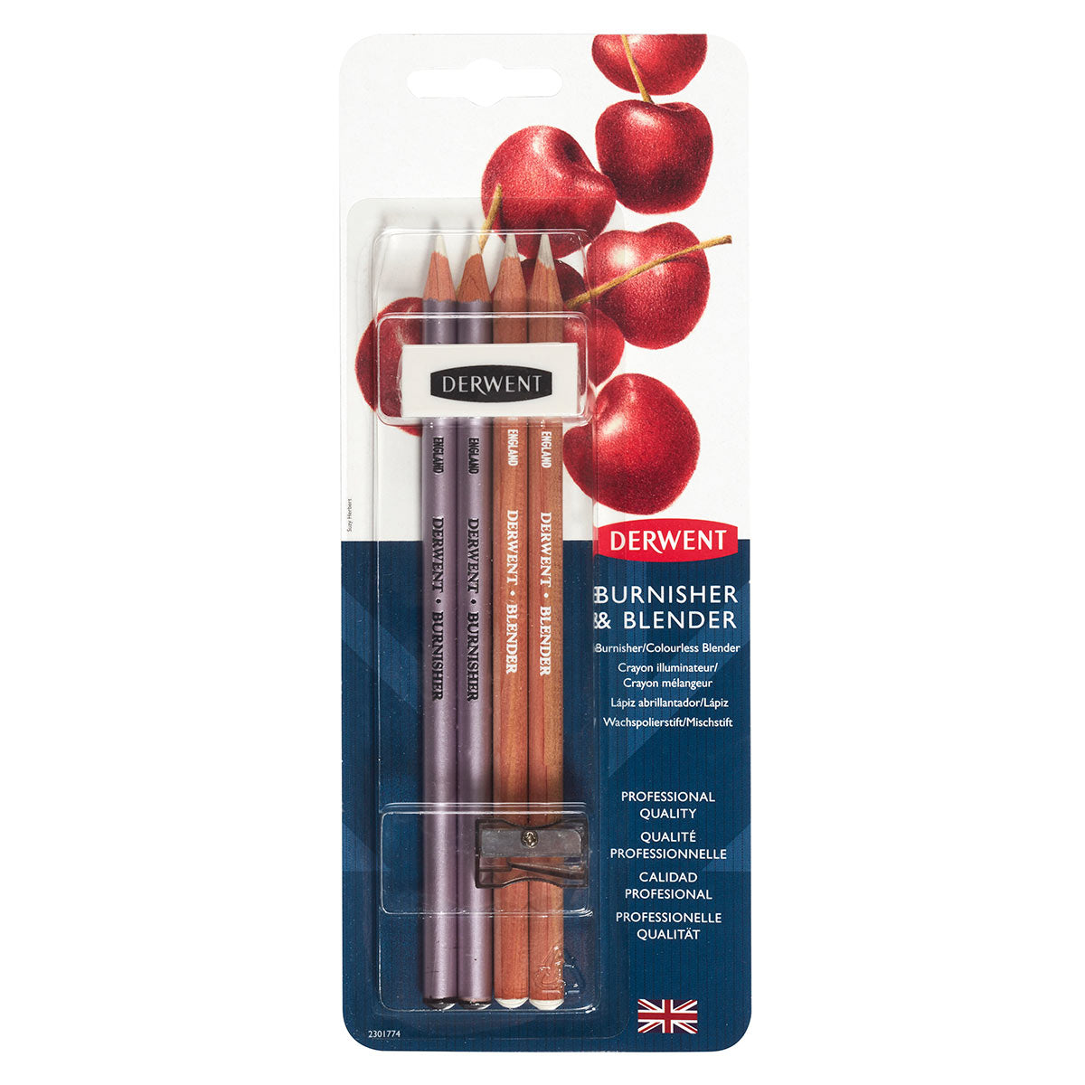 Derwent Blend + Burnisher Blister Pack Of 3