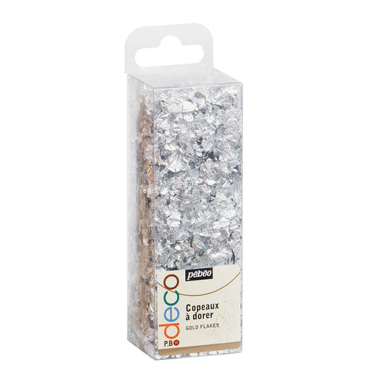 Pebeo Deco Gold Flakes - Silver
