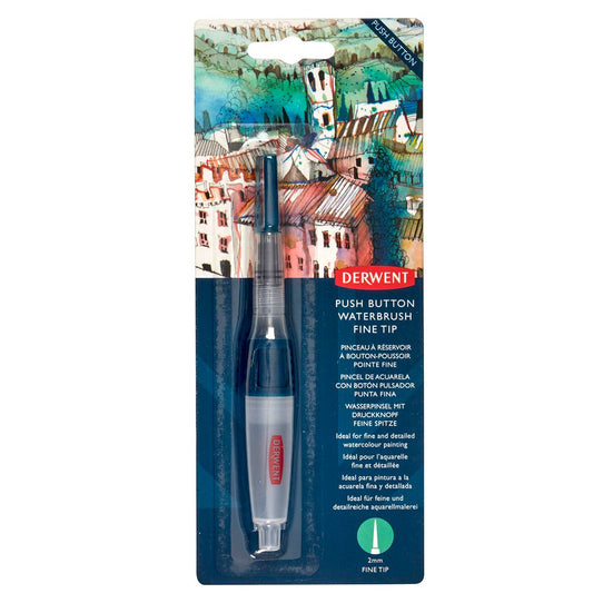 Derwent Push Button Waterbrush Fine Tip