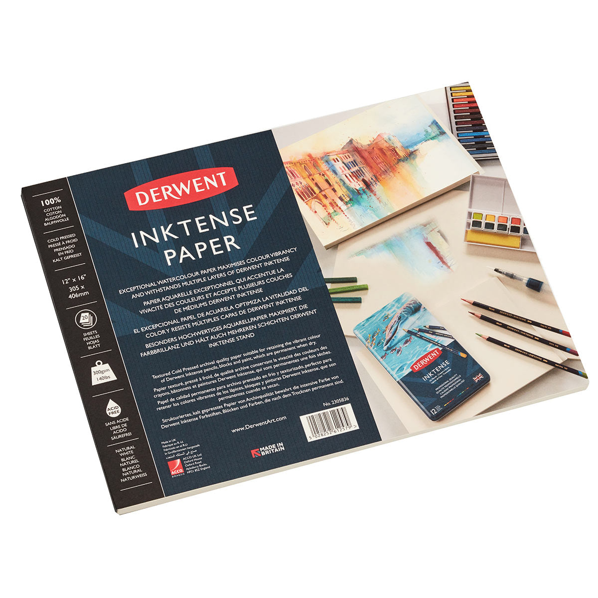 Derwent Inktense Paper Pad 12X17