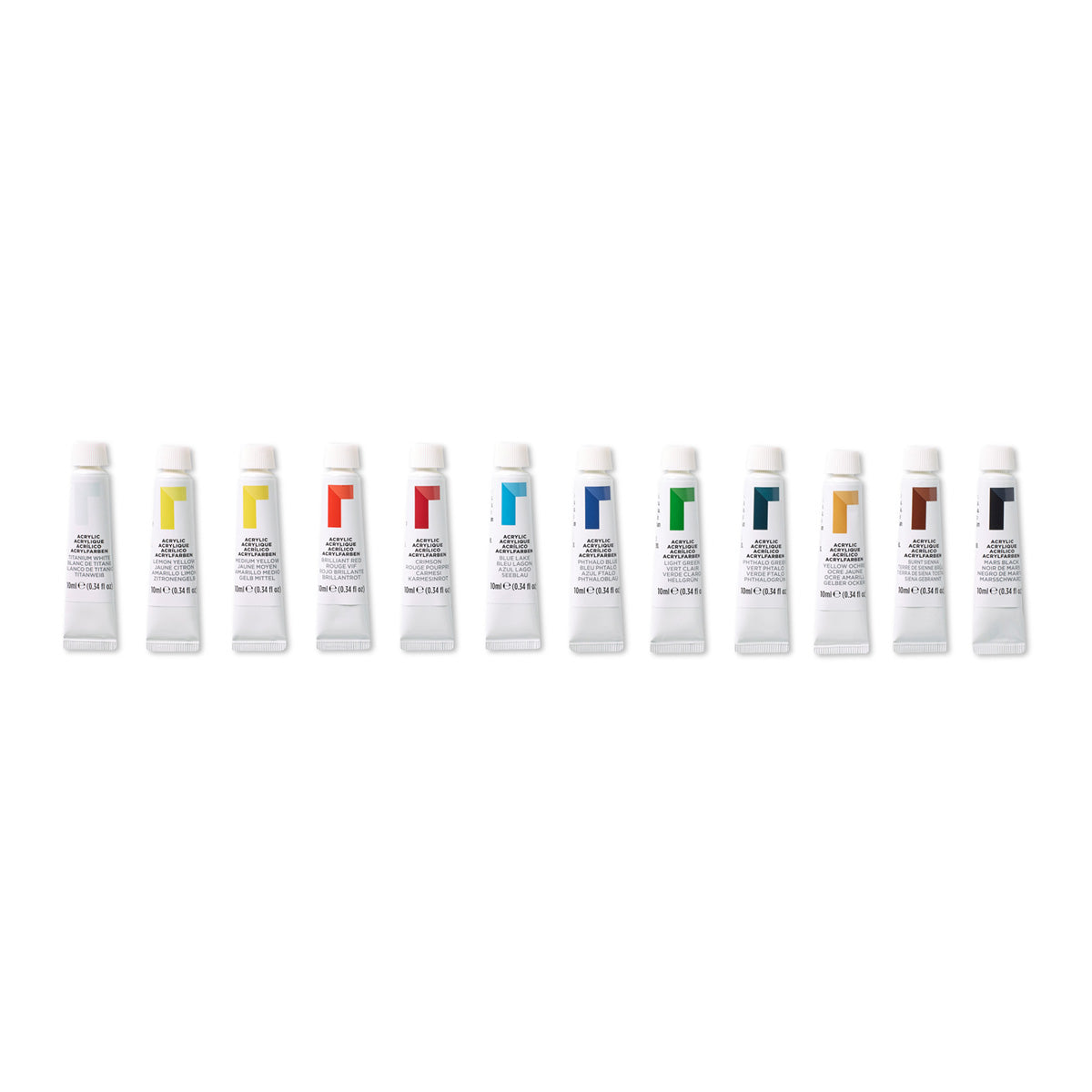 Reeves Fine Acrylic Paint Hang Pk 12 x 12ml
