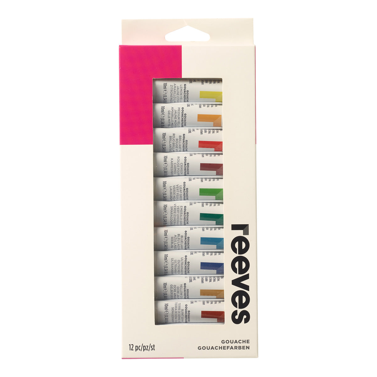 Reeves Fine Gouache Hang Pack 12 x 12ml