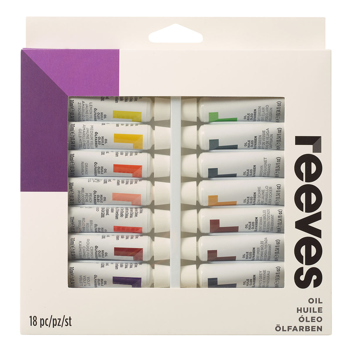 Reeves Fine Oil Colour Hang Pack 18 x 12ml