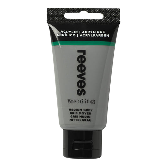 Reeves Fine Acrylic 75ml - Medium Grey