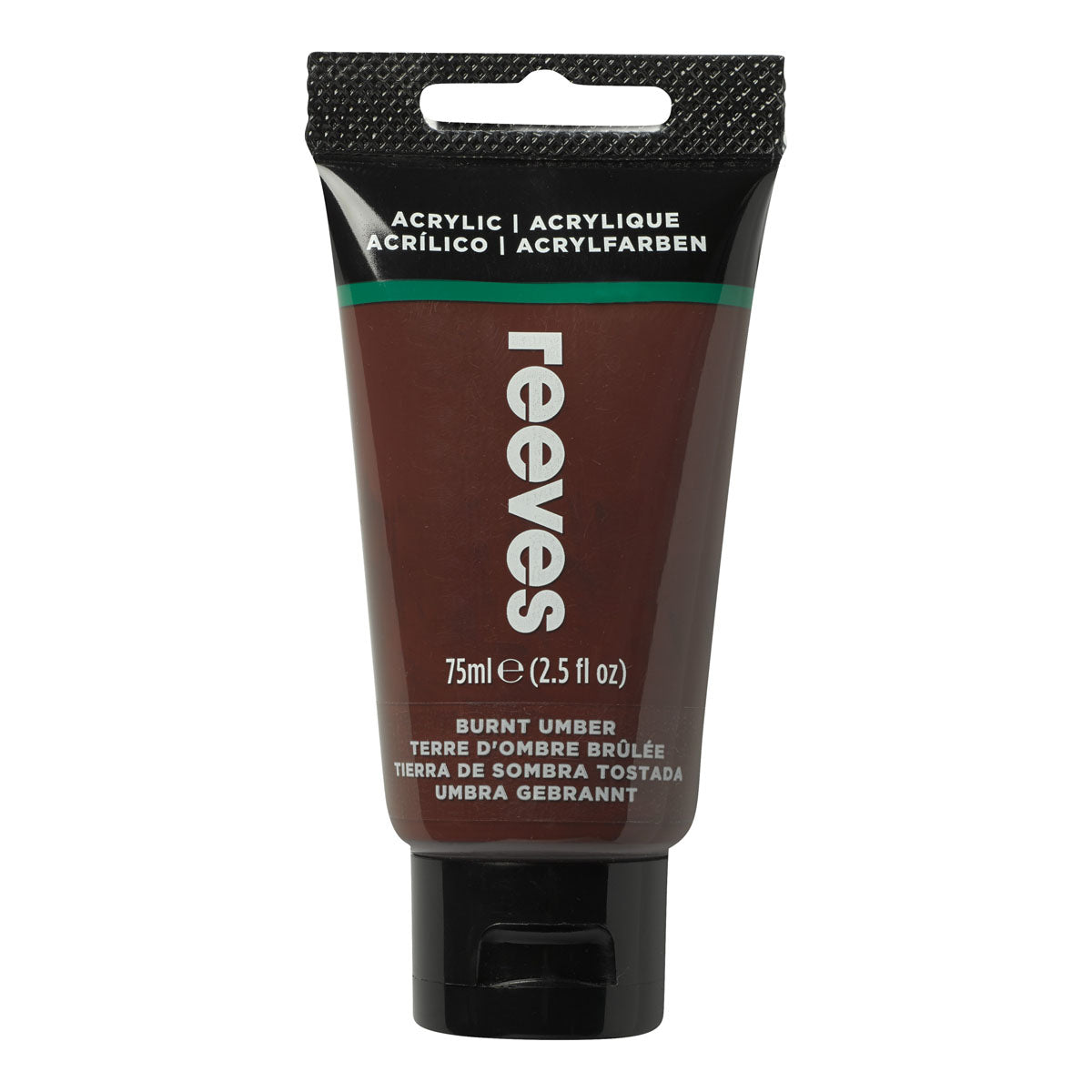 Reeves Fine Acrylic 75ml - Burnt Umber