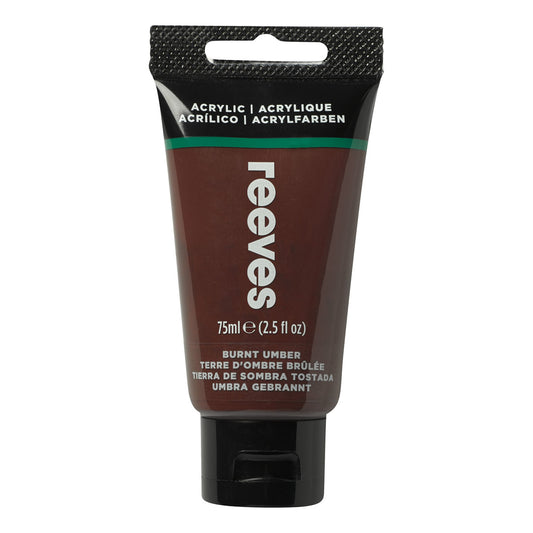 Reeves Fine Acrylic 75ml - Burnt Umber