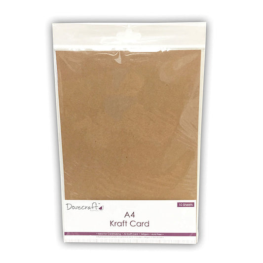 Dovecraft Dovecraft A4 Kraft Card 240gsm 10 Sheets