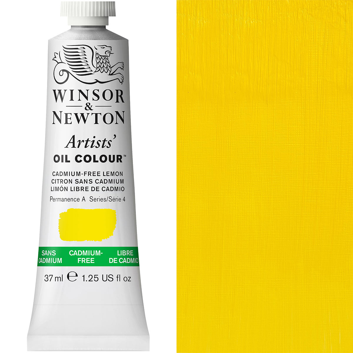 Winsor & Newton Artists' Oil Colour 37ml Cadmium-Free Lemon - Winsor & Newton at DRK Crafts