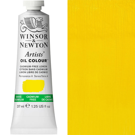 Winsor & Newton Artists' Oil Colour 37ml Cadmium-Free Lemon - Winsor & Newton at DRK Crafts