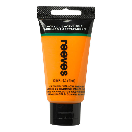 Reeves Fine Acrylic 75ml - Cadmium Yellow Deep