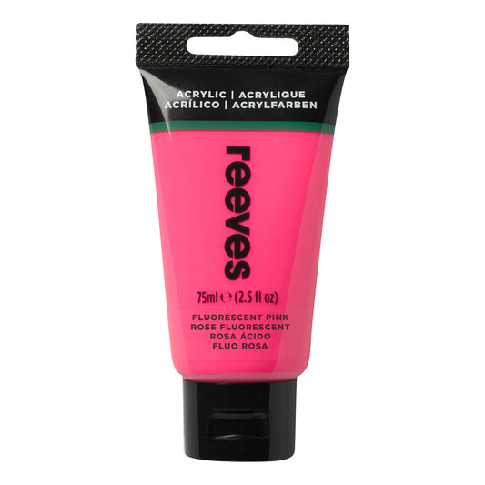 Reeves Fine Acrylic 75ml - Fluorescent Pink