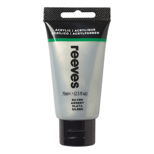 Reeves Fine Acrylic 75ml - Silver