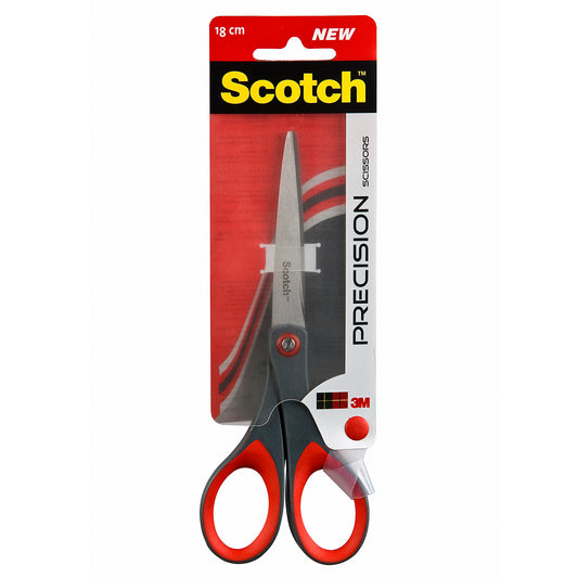 3M Scotch 18cm Precision Scissors -Grey