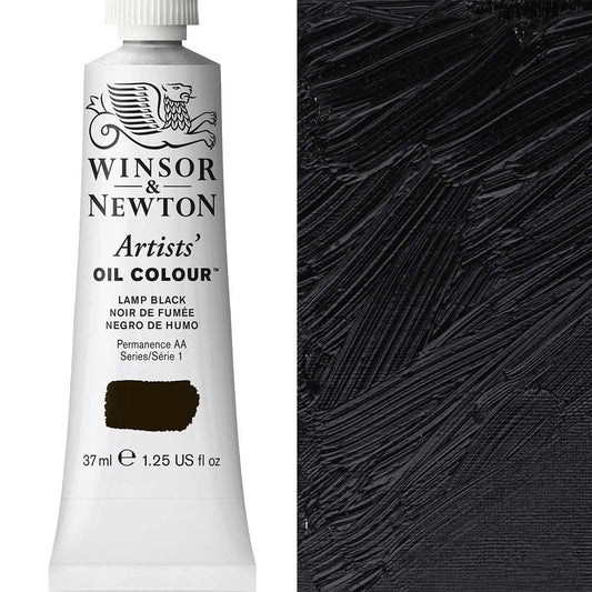 Winsor & Newton Artists' Oil Colour 37ml Lamp Black - Winsor & Newton at DRK Crafts