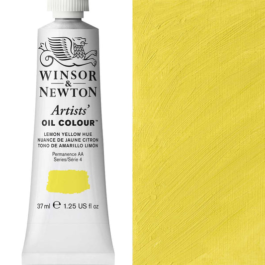 Winsor & Newton Artists' Oil Colour 37ml Lemon Yellow Hue - Winsor & Newton at DRK Crafts