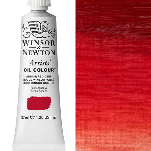 Winsor & Newton Artists' Oil Colour 37ml Winsor Red Deep - Winsor & Newton at DRK Crafts