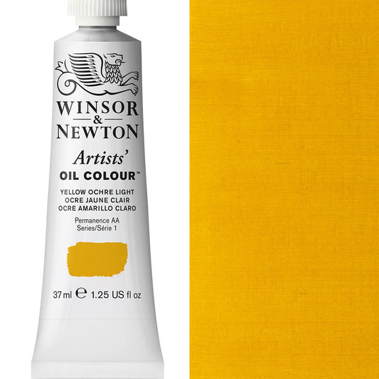 Winsor & Newton Artists' Oil Colour 37ml Yellow Ochre Light - Winsor & Newton at DRK Crafts