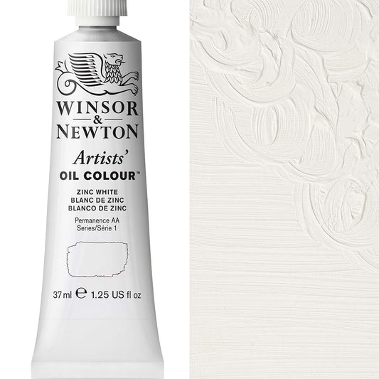 Winsor & Newton Artists' Oil Colour 37ml Zinc White - Winsor & Newton at DRK Crafts