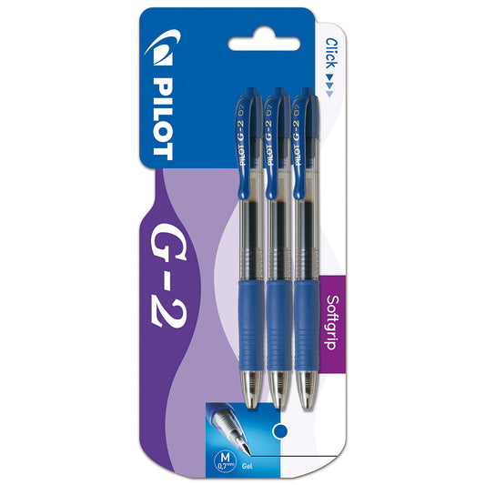 Pilot G2 Retractable Rollerball 3PK Blue