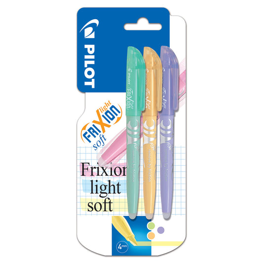 Pilot Frixion Light Soft Erasable Highlighter Triple Pack Green/O