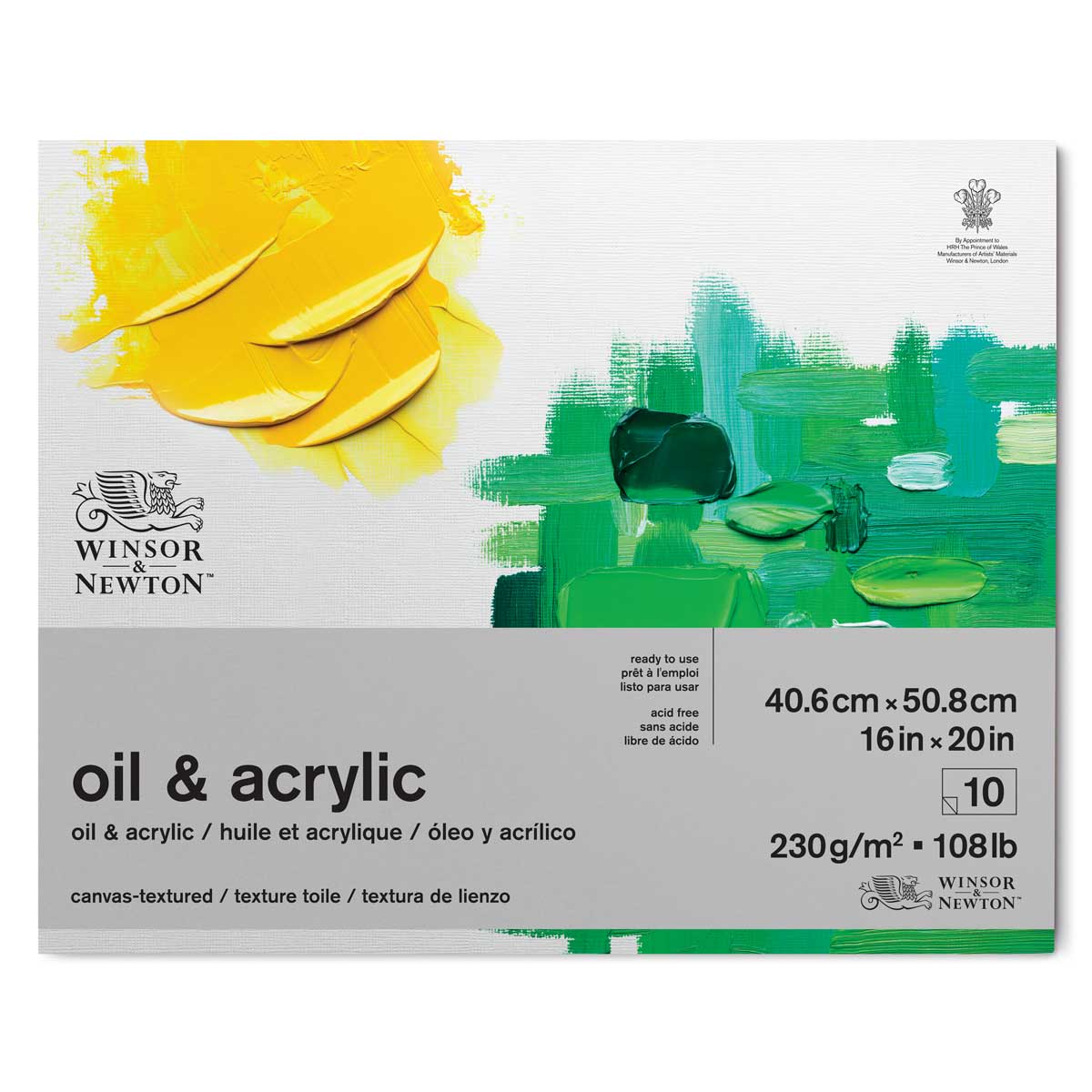 Winsor & Newton Oil & Acrylic Pad 16inx20in 230gsm - Winsor & Newton at DRK Crafts