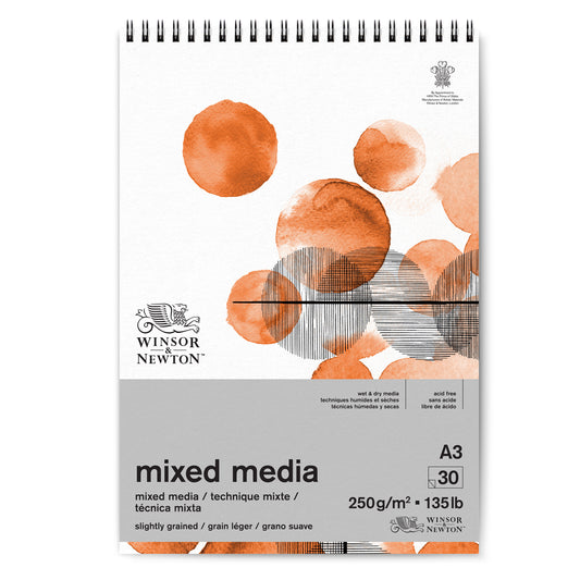 Winsor and Newton Mixed Media Spiral Pad White - A3 - Winsor & Newton at DRK Crafts