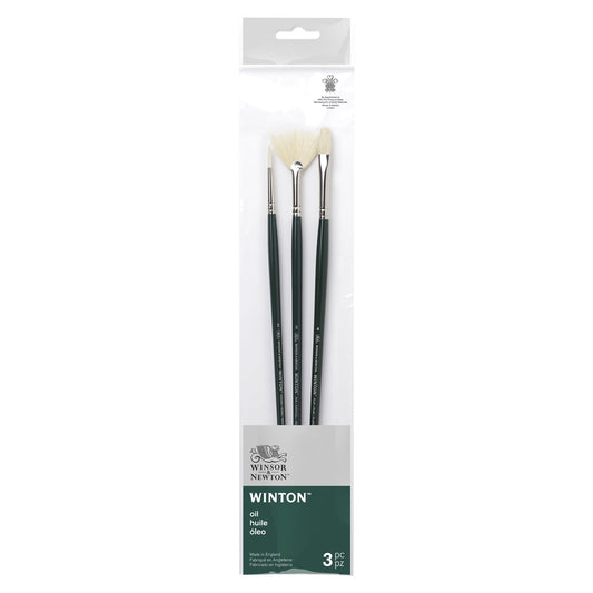 Winsor & Newton Winton Brush Long Handle V3 - Set of 3 - Winsor & Newton at DRK Crafts