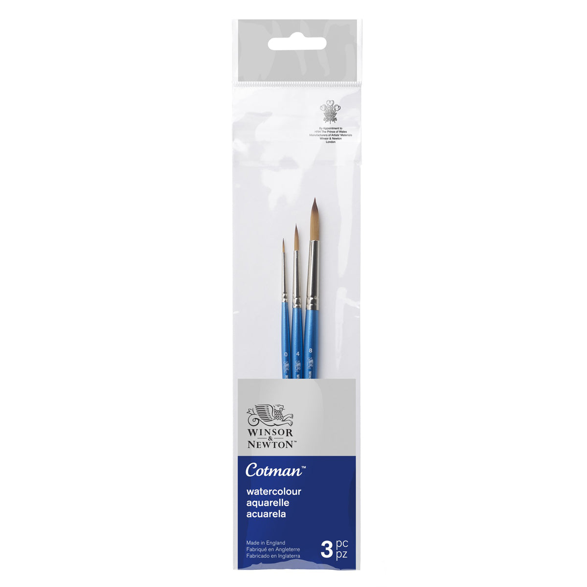 Winsor & Newton Cotman Brush Short Handle V2 - Set of 3 - Winsor & Newton at DRK Crafts