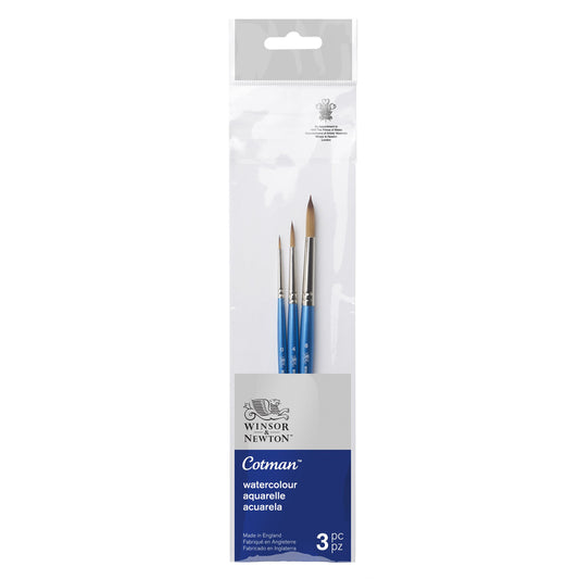 Winsor & Newton Cotman Brush Short Handle V2 - Set of 3 - Winsor & Newton at DRK Crafts