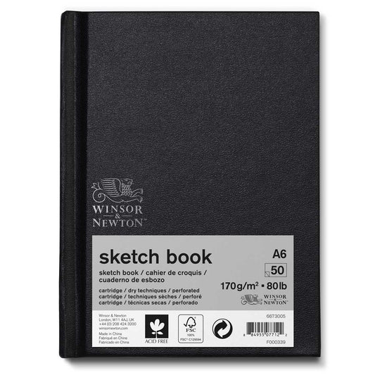 Winsor & Newton Hardback Sketch Book 170gsm - A6 Bound - Winsor & Newton at DRK Crafts