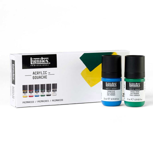 Liquitex Acrylic Gouache - Primary Colours Set 6 x 59ml