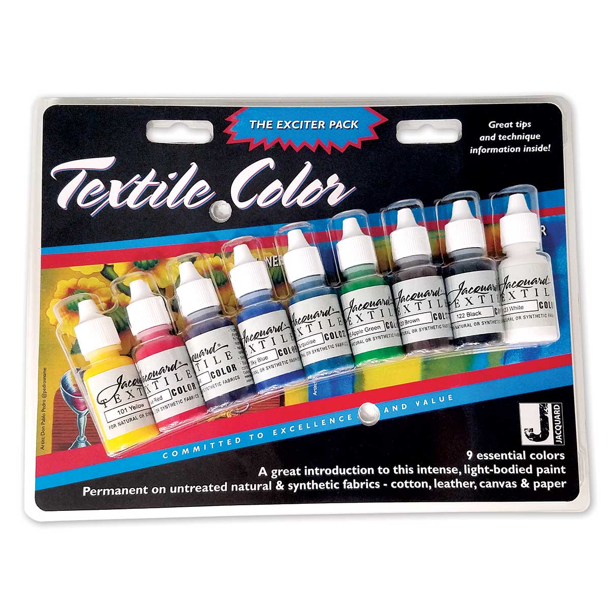 Jacquard Textile Colour Fabric Paint Exciter Pack - Fabric Paint by Jacquard
