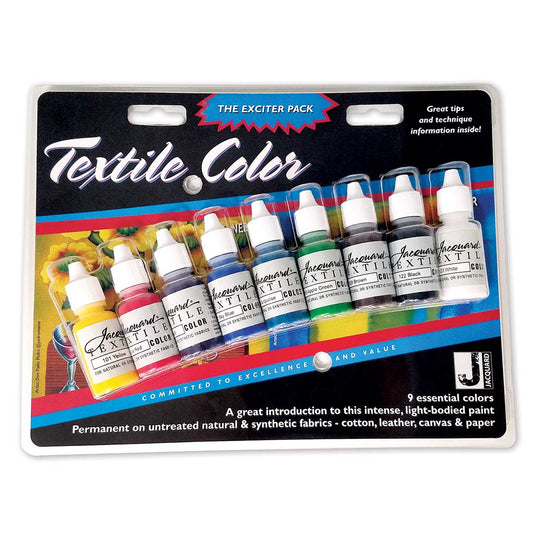Jacquard Textile Paints - Color Exciter Pack - Fabric Paint & Textile Art from Jacquard at DRK Crafts