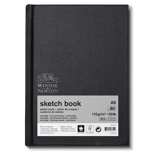 Winsor & Newton Hardback Sketch Book 110gsm - A5 Bound - Winsor & Newton at DRK Crafts
