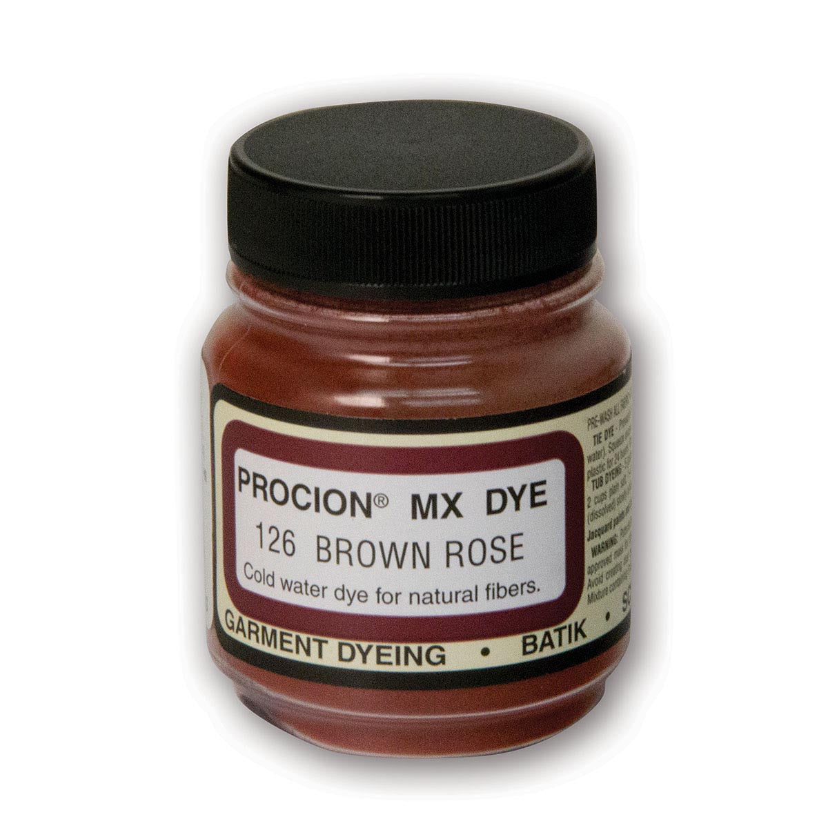 Jacquard Procion MX Cold Water Fabric Dye – Brown Rose – 2/3oz - Fabric Dye by Jacquard