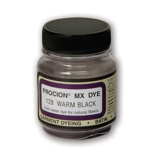 Jacquard Procion MX 2/3oz - Warm Black 128 - Pigments & Powders from Jacquard at DRK Crafts