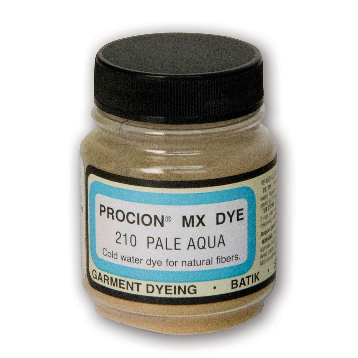 Jacquard Procion MX Cold Water Fabric Dye – Pale Aqua – 2/3oz - Fabric Dye by Jacquard