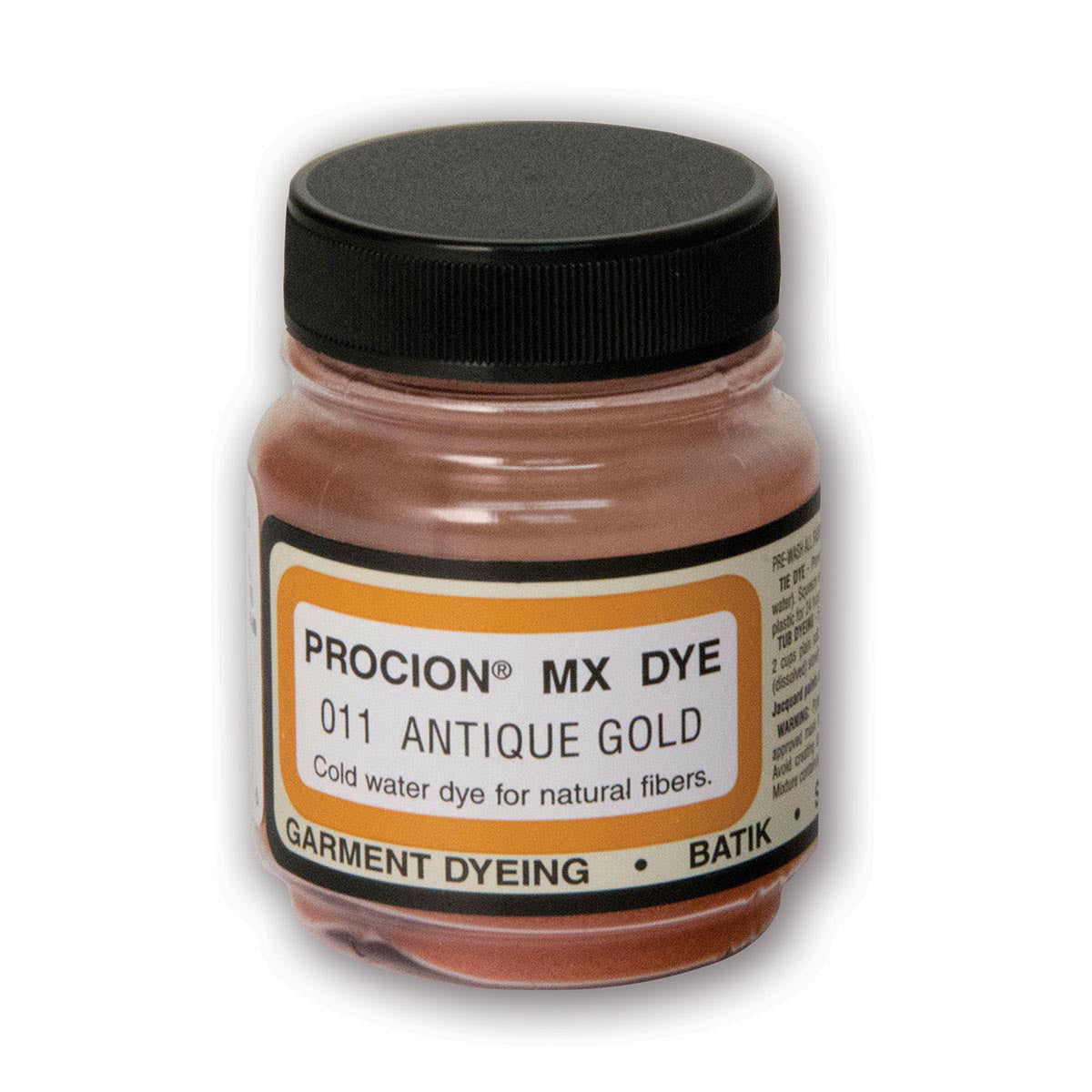 Jacquard Procion MX Cold Water Fabric Dye – Antique Gold – 2/3oz - Fabric Dye by Jacquard