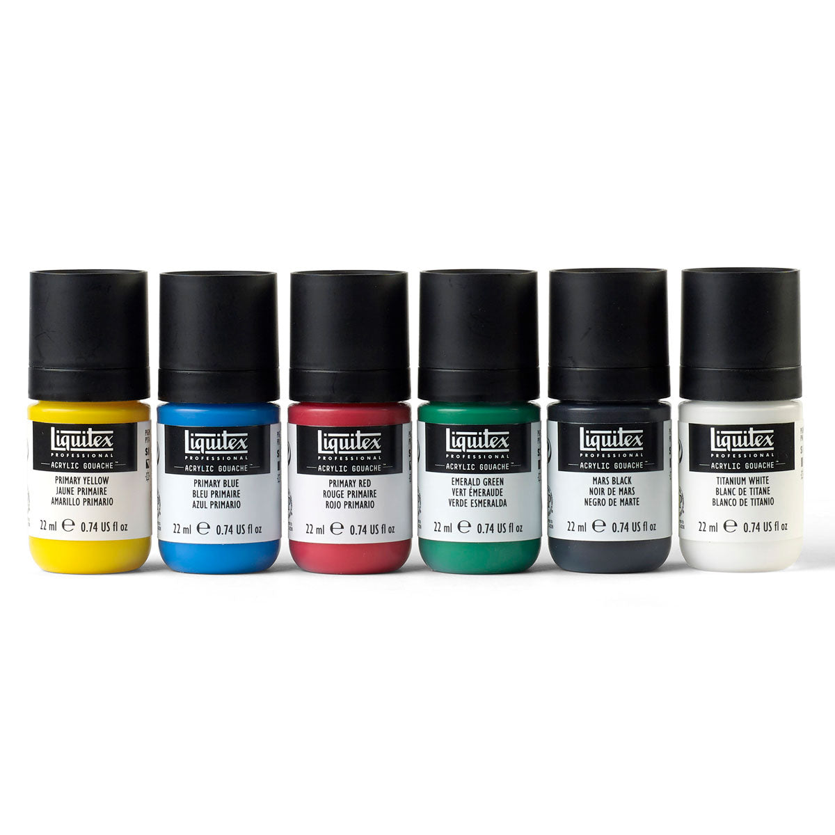 Liquitex Acrylic Gouache - Primary Colours Set 6 x 59ml