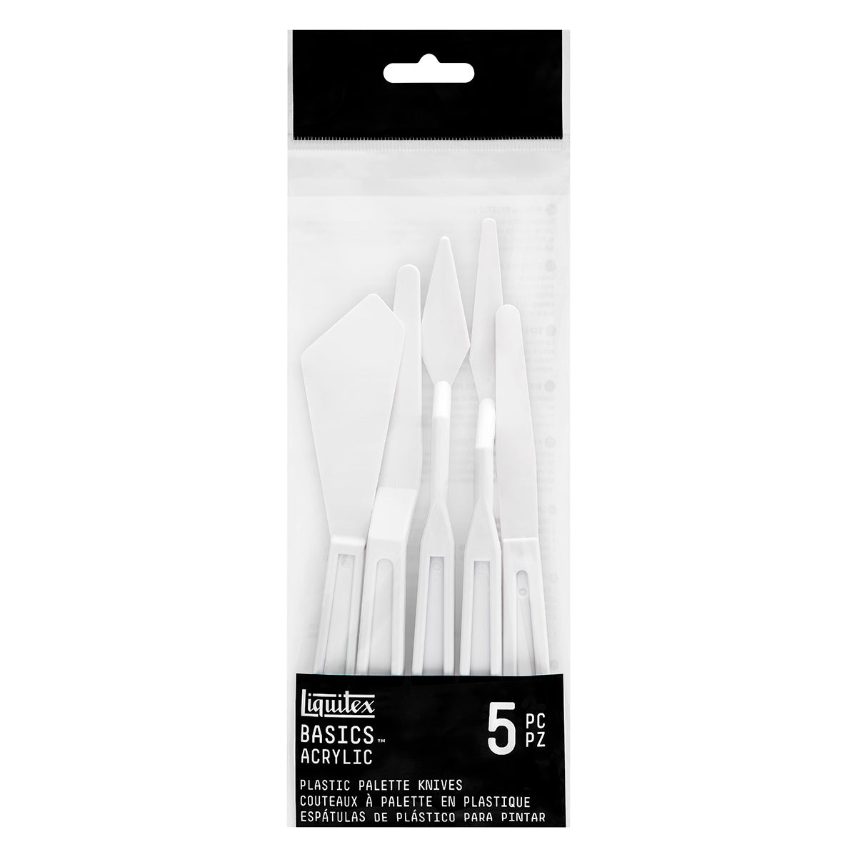 Liquitex Basics - Plastic Painting Knife - 5 Set