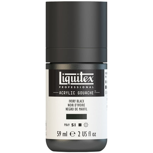Liquitex Acrylic Gouache 59ml S1 - Ivory Black