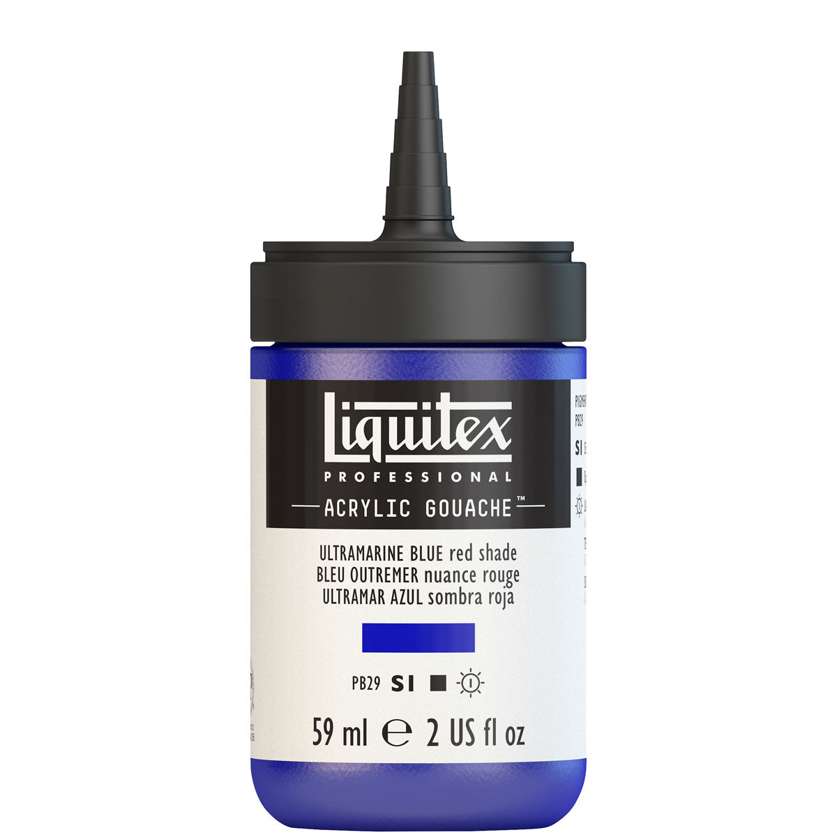 Liquitex Acrylic Gouache 59ml S1 - Ultramarine Blue Red Shade