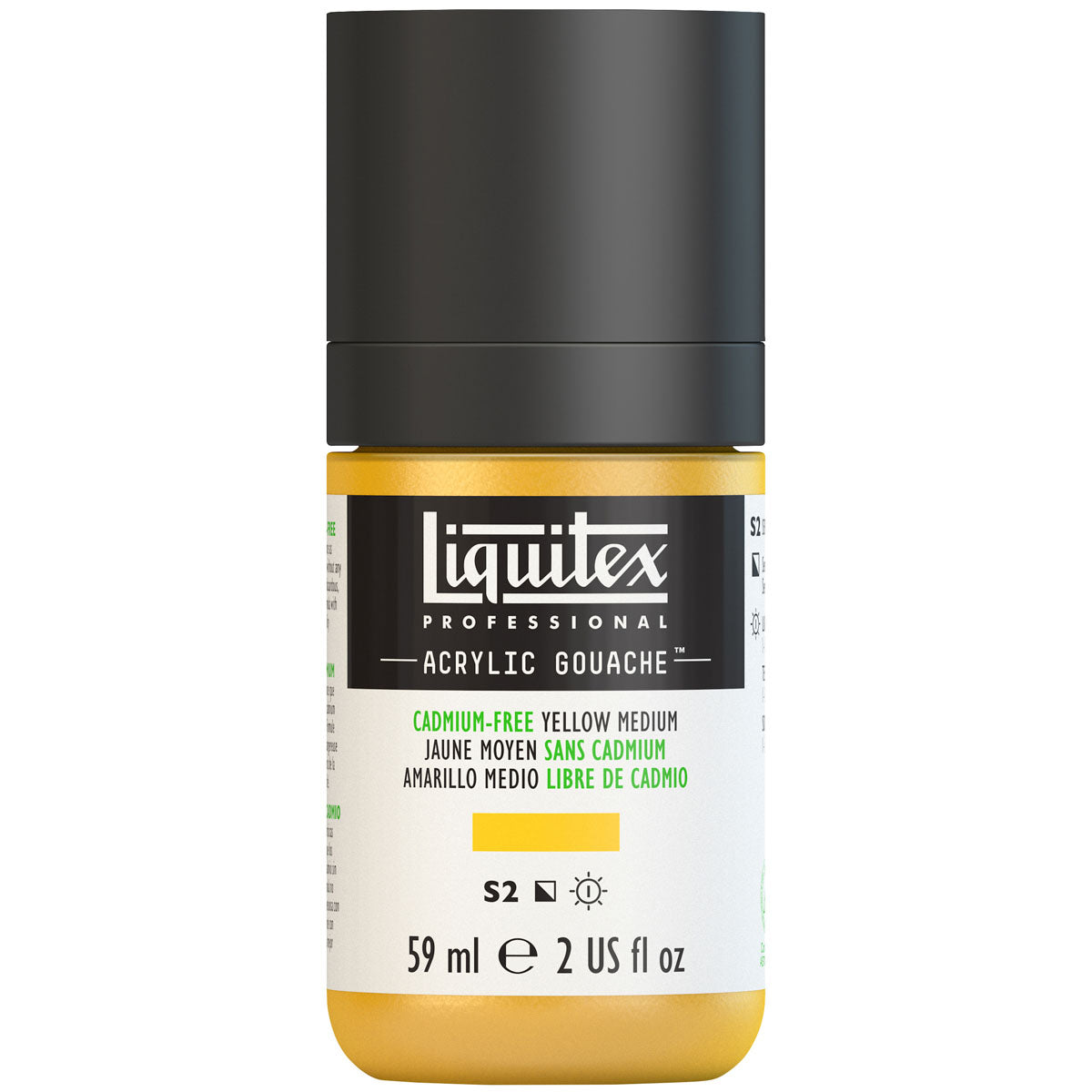 Liquitex Acrylic Gouache 59ml S2 - Cadmium-Free Yellow Medium