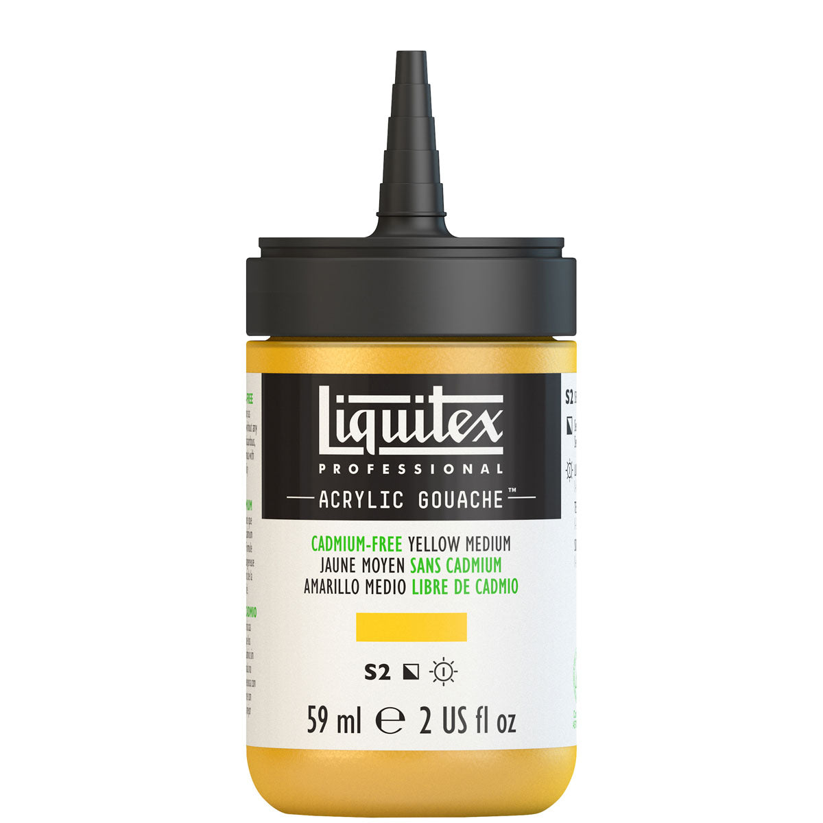 Liquitex Acrylic Gouache 59ml S2 - Cadmium-Free Yellow Medium
