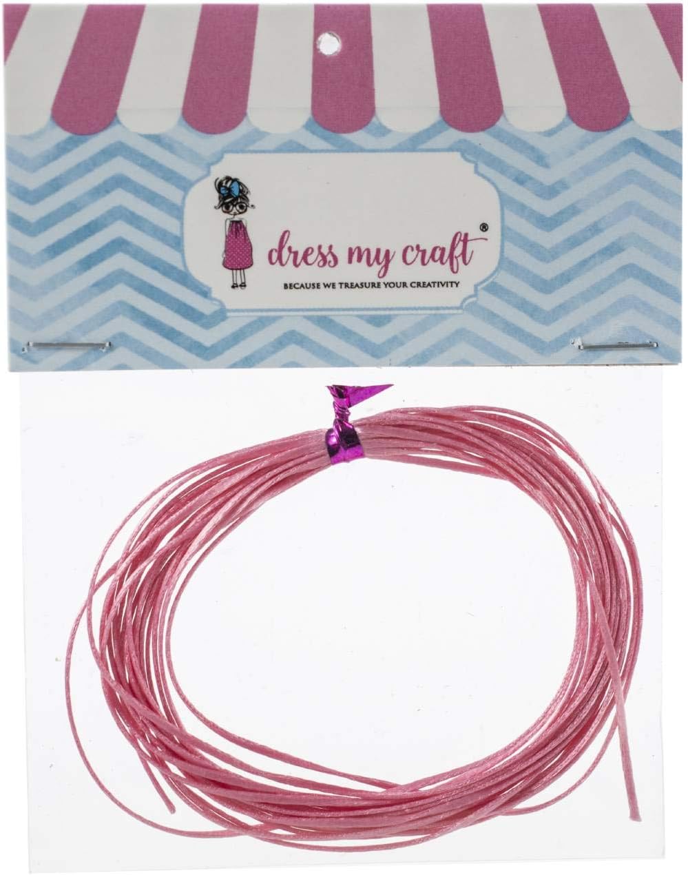 Dress My Crafts Satin Ribbon Twine 3m-Pink