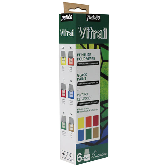 Pebeo Vitrail Set 6x (20ml)