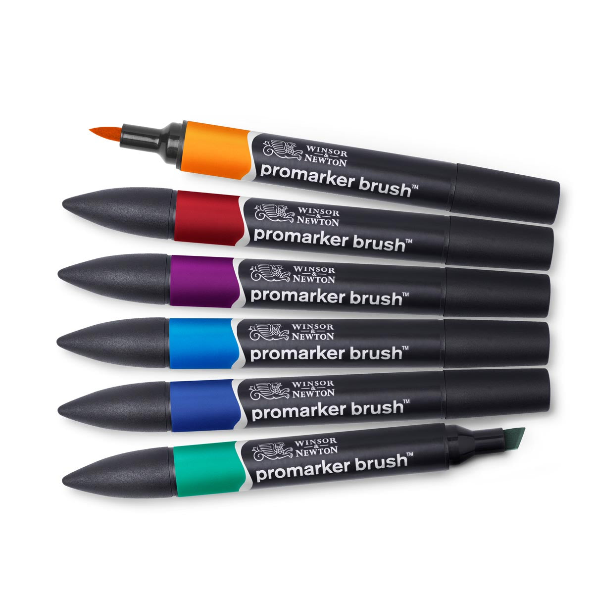 Winsor & Newton Promarker Brush 6 Set -Rich Tones - Winsor & Newton at DRK Crafts