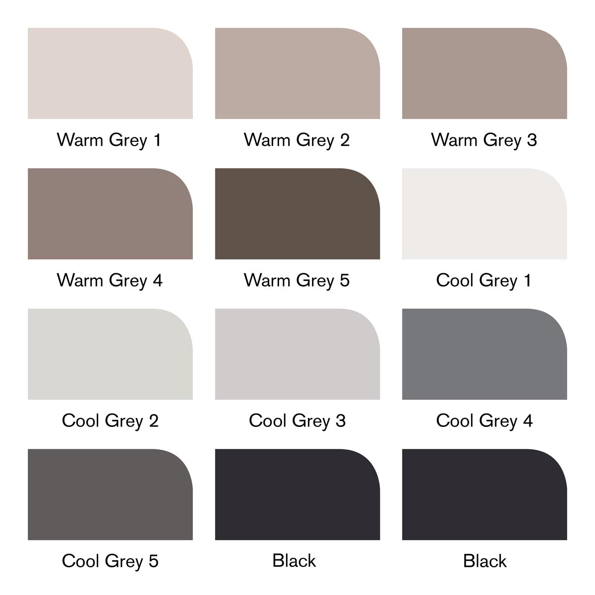 Winsor & Newton Promarker Brush 12 Set - Neutrals - Winsor & Newton at DRK Crafts